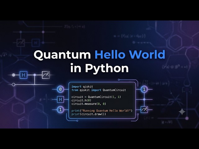Quantum Hello World in Python