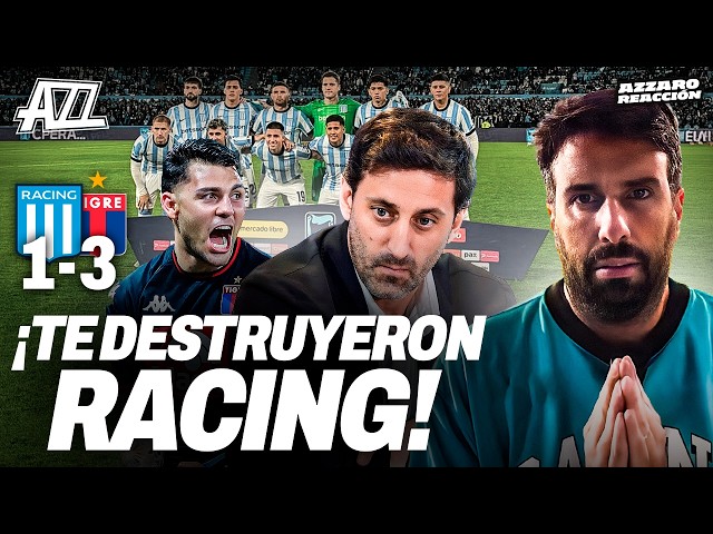 AZZARO REACCIÓN - INSULTOS A MILITO Y CLIMA DE OTRAS ÉPOCAS: RACING PERDIÓ 3-1 CON TIGRE DE LOCAL