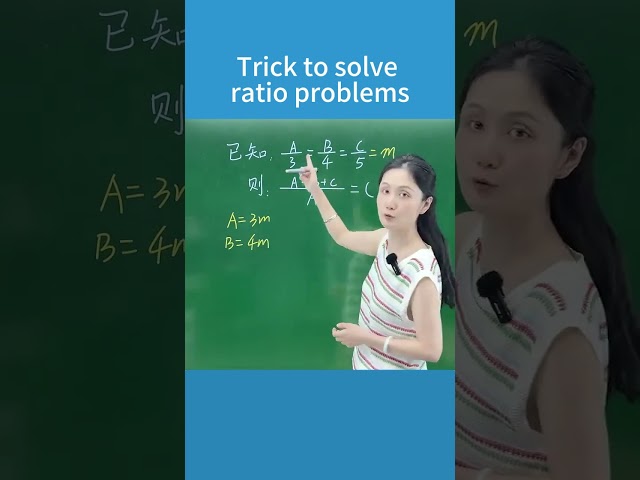 Trick to solve ratio problems