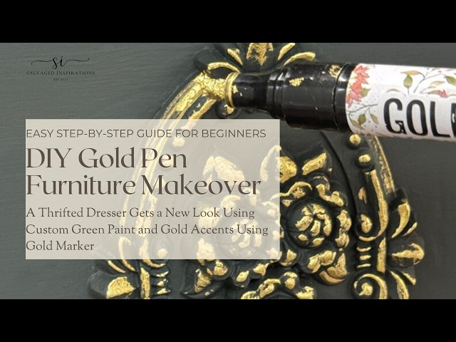 How To Use A Gold Pen On Painted Furniture