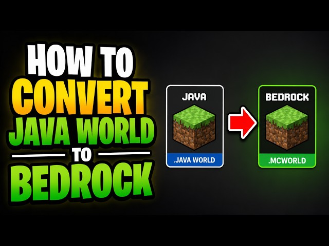 How To Convert Minecraft Java World to Bedrock – Full Guide