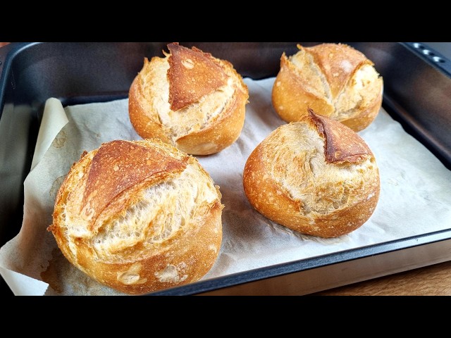 I don't buy bread anymore! The new 4-ingredient bread recipe