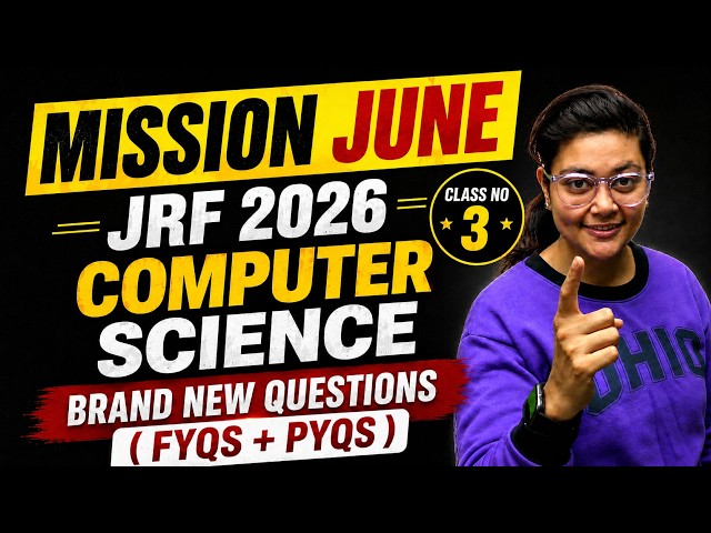 UGC NET Computer Science 2026 | Most Important Expected Questions Based on PYP | Aditi Mam
