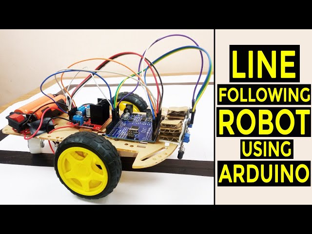 Line Following Robot using Arduino | L298N Motor Driver, IR Sensors | DIY Arduino Robotics Project