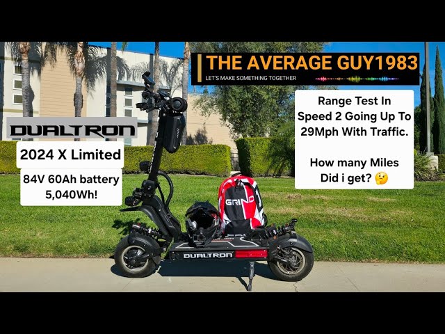 2024 DualTron X Limited Range Test In Speed 2 29Mph With Traffic