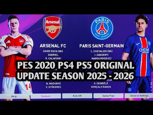 TUTORIAL UPDATE PATCH OPTION FILE PES 2020 PS4 PS5 ORIGINAL SUMMER 2025 - 2026