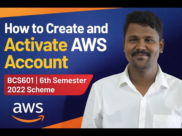 How to Create and Activate AWS Account | BCS601 6th Semester | Cloud Computing Lab | 2022 scheme