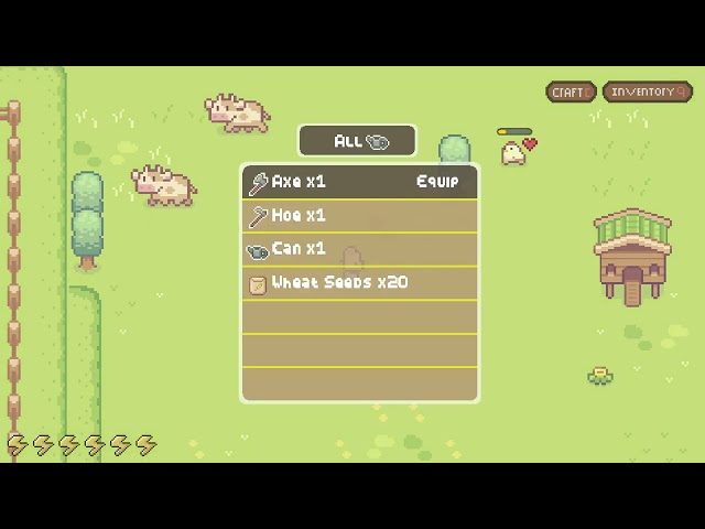 2D Tile Based Java Swing Farming Game (More Professional Menus)