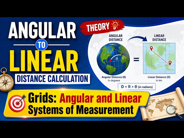 Grid: Angualar and Linear System of Measurement - Part-2 II Cartographic Techniques