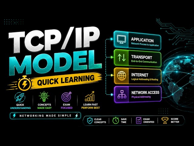 TCP/IP Model Explained in Hindi | TCP IP Model Layers | Computer Networking Basics | Quick Learning