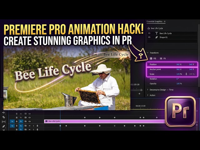 Animation in Adobe Premiere Pro | Learn Keyframes and Create Smooth Animations