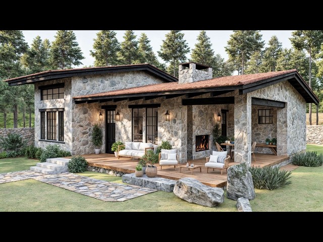 In Love with a Small House: The Rustic Elegance of Stone!