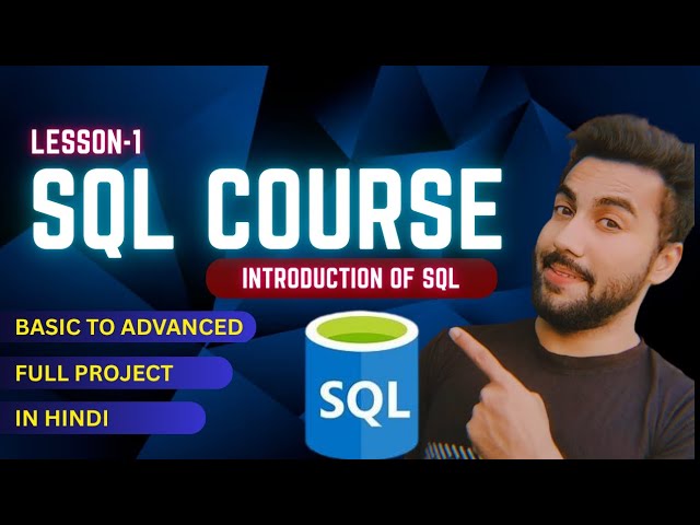 Day-1 | Introduction Part-A | SQL Basic to Advanced Course 🔥#sql