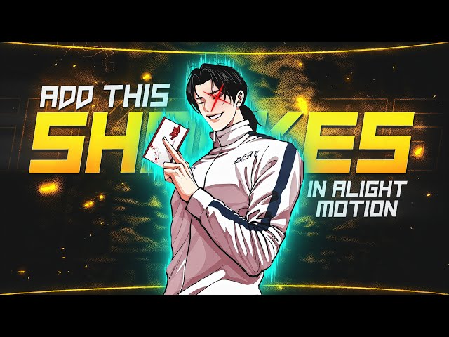 All Alight Motion Editors Know About These Manga Shakes Make Your Edit To The Next Level 💀 #tutorial