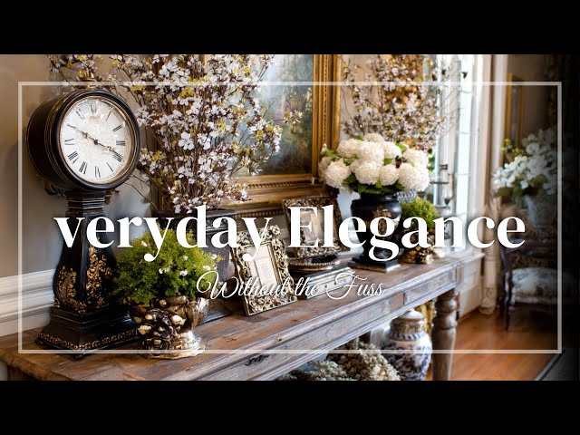 Styling a Rustic Console Table with Vintage Glam Decor for Effortless Everyday Elegance