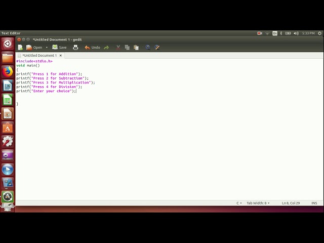 C programming-Switch Case