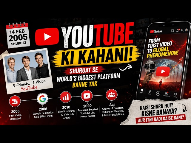 YouTube Kaise Bana? 🤯 The Untold Story of YouTube
