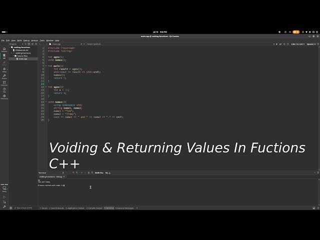 Voiding functions and returning results like a boss in c++