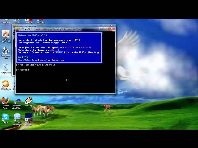 run turbo c compiler in windows 7 and vista using dosbox