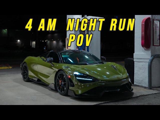 IT'S 4.AM COME DRIVE WITH ME - MCLAREN 765LT NIGHT POV DRIVE