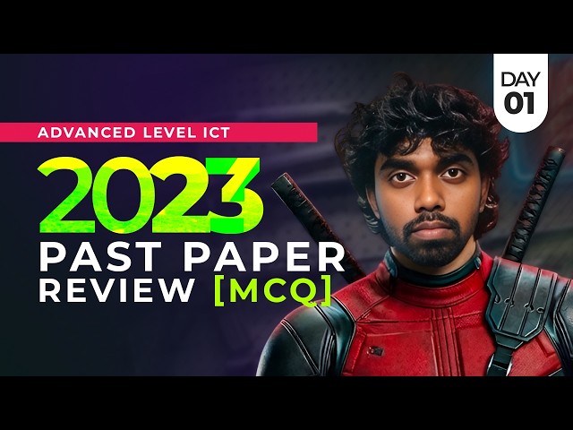A/L ICT 2023 Full Past Paper [MCQ] Review // The Final Countdown👾