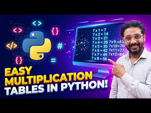 Learn Python: Generate Multiplication Table of Any Number