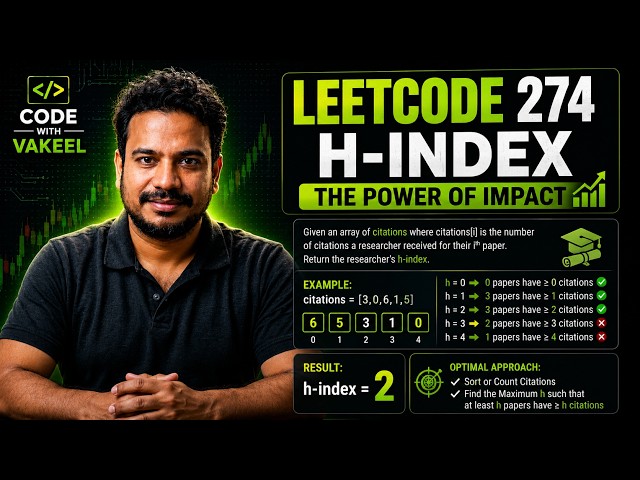 DSA | LeetCode 274: H-Index | The Easiest Explanation