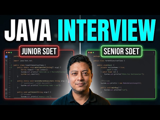 Java Interview Question For SDETs and Quality Engineers | Tech Simplified by AJ #interview #java