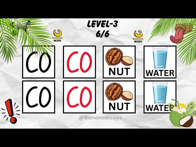 Say the Word on Beat Challenge 🥥 | Coconut Water Edition | Level 1–3 Easy to Insane