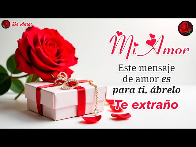 Con mucho amor para ti, mi vida 💕 Un hermoso mensaje lleno de mucho amor para ti