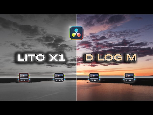 DJI Lito X1 – Easy D-Log M Color Grading Tutorial (DaVinci Resolve 20, No Luts!)