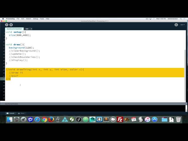 programming classes and arrays