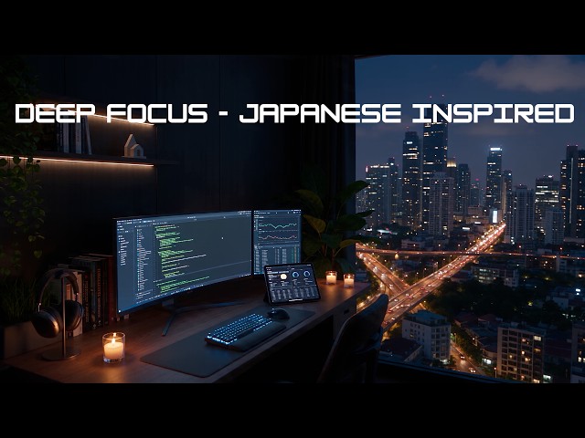 2 Hour Deep Focus Lofi 💻 Japanese Inspired Beats for Study, Work & Coding — Vol. 6