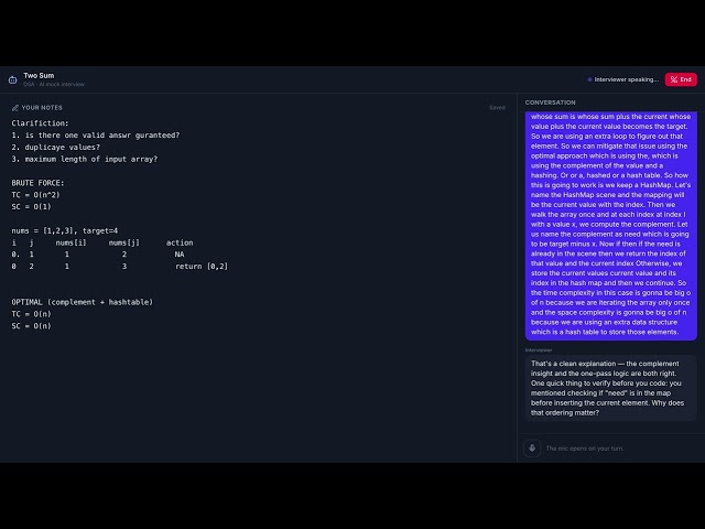 I Took a Live Voice Interview with an AI Staff Engineer — Full Unedited DSA Mock