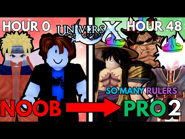 Spending 48 HOURS In Universal Tower Defense & Obtaining MULTIPLE META 0.1% One Piece Units (NTP 2)