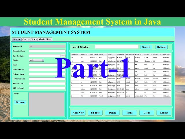 Student Management System in Java | NetBeans | MySQL Database|  Part-1