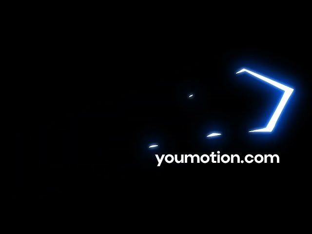 Blue Angular Energy Slash on Green Screen