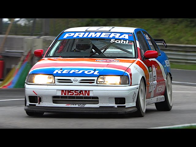 Onboard a 1993 Nissan Primera eGT Super-Touring racecar with ITB's | 292hp/970kg 6-speed sequential