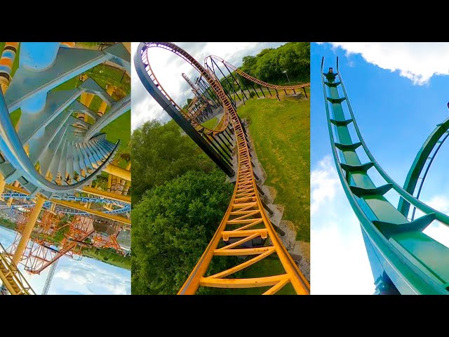 16 Awesome Roller Coasters In The UK! All NEW Footage! Onride POV!