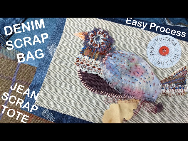 No Full Jeans? Easy Upcycling Denim Scraps & Fabric Samples into a Shoulder Bag!
