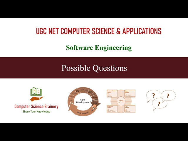 Possible Question Ideas | Software Engineering | Unit 6-13 | UGC NET Computer Science