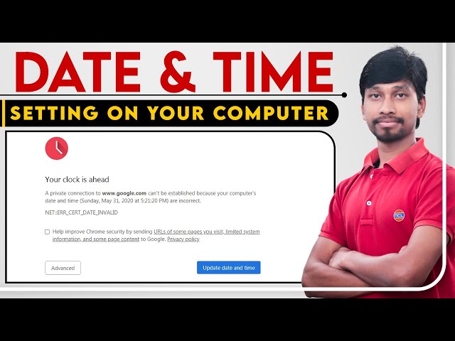 Computer Me Date and Time Kaise Set Kare  | How To Fix Date and Time Error On Computer Permanently