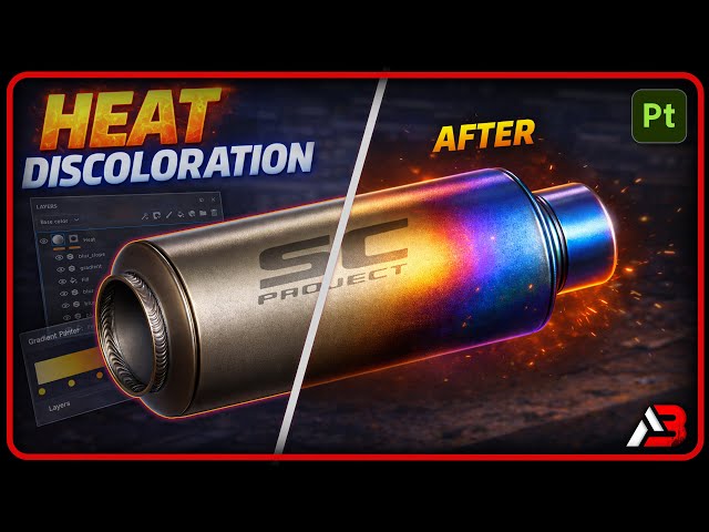 Perfect Heat Discoloration (Tempered Metal) in Substance Painter | ONE Layer