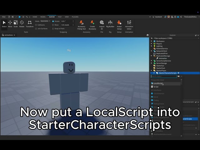 How to Play an Animation on Button Click in Roblox Studio