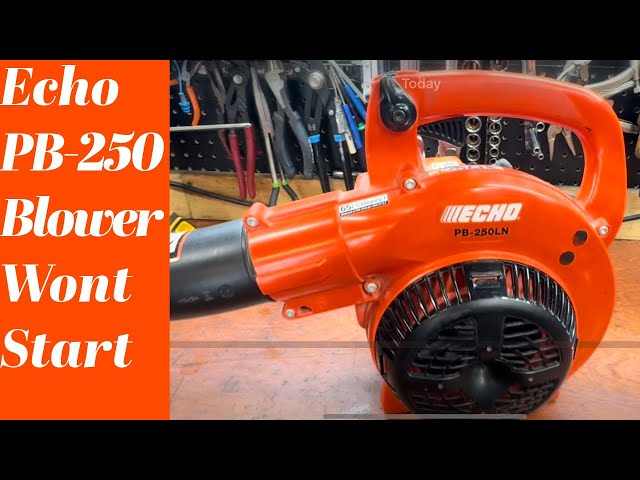 Echo leaf blower won’t start, not the carb
