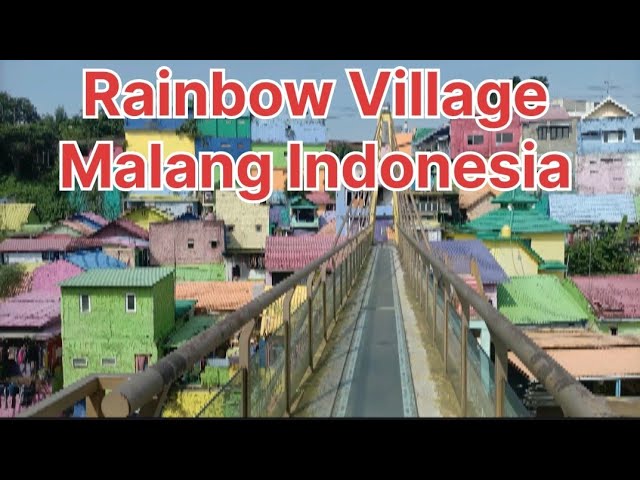 Charm of Java !! Rainbow and Blue Villages in Malang Indonesia. #trending #viralvideo #viral