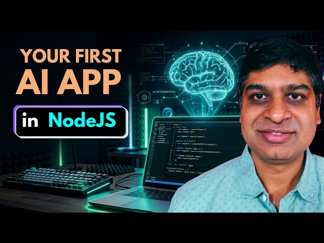 Your First AI App In NodeJS | Step-by-Step Tutorial | Hindi