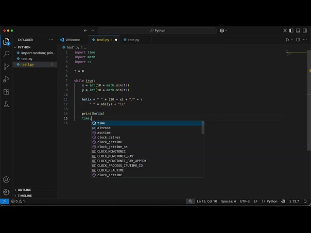 I Made a DNA Helix Animation in Python 🔬💻