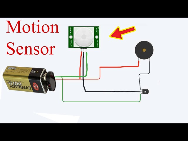 How to make a pir Motion sensor diy project