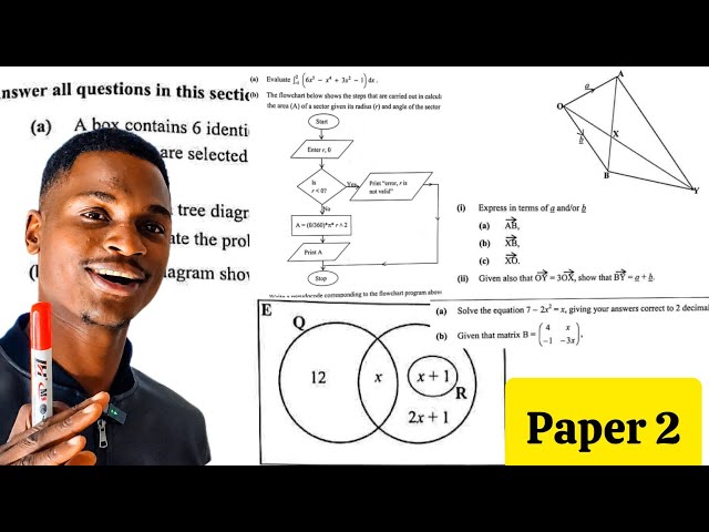 🔴LIVE: ECZ Maths Paper 2 2024 GCE: Full Questions Marathon! 📝 | Grade 12 & GCE Revision  🚀